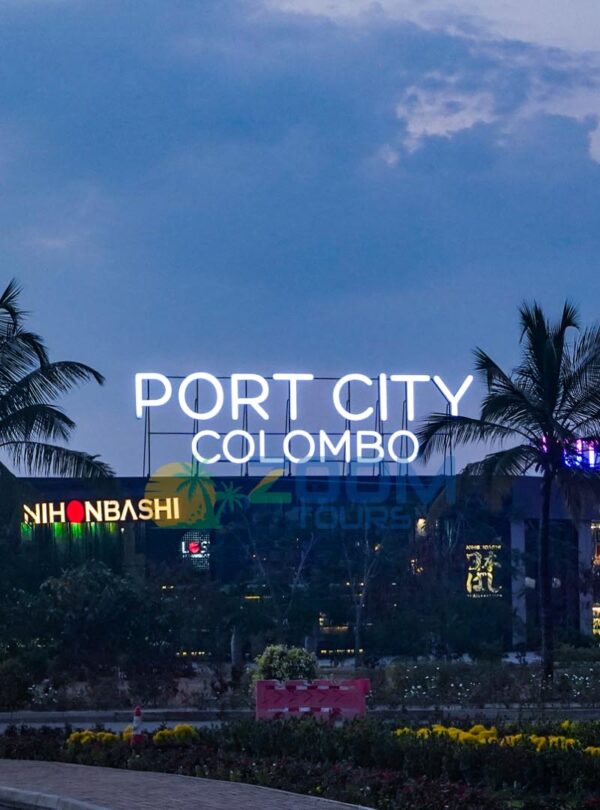 Scenic view of Port City Beach and skyline during the tuk tuk highlights tour.